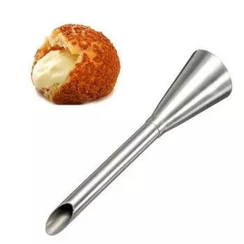 Stainless Steel Extruded Puff Cream Filling Flower Mouth Decorating Mouth Pastry Tips Nozzle A