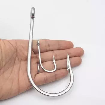 Stainless Steel Fishing hooks 7731 Big Game Thick Tuna Bait Fishing Hook Sea shark Extra Strong Saltwater 5/0 5pcs