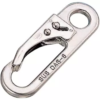 Stainless steel fittings Lock snap Wire diameter Total length 80mm Working load 30kgf (closed type) 6.5mm