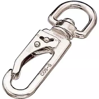 Stainless steel fittings Rotating lock snap Wire diameter Total length 102mm Working load 30kgf (closed type) 6.5mm