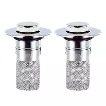 Stainless Steel Floor Drain Filter Washbasin Plug Anti Odor Core Strainer Catcher Stopper Up Hair Sink Bounce Basin Shower G6w6