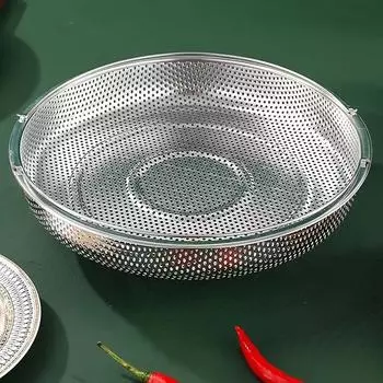 Корзина для пароварки из нержавеющей стали, скороварка, корзина для пароварки с ручкой, сетка для пропаривания, сливной фильтр, кухонная утварь