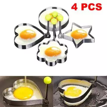 Нержавеющая сталь, форма для жареных яиц, сердце, блинница, завтрак, выпечка, кольца для омлета, кухонные инструменты, кухонные аксессуары, гаджет