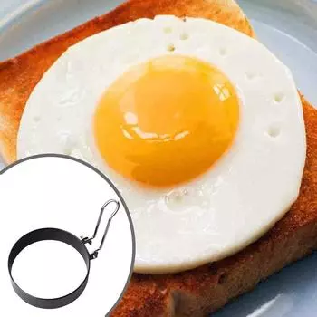 Stainless Steel Fried Egg Shaper Nonstick Omelette Pancake Egg Kitchen Egg Maker Accessories Fr J1T7 silver-One-size