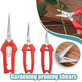 Stainless Steel Garden Pruning Shears Potted Branches Scissors Fruit Picking Scissors Orchard Farm Gardening Tools