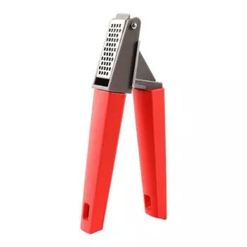 Stainless Steel Garlic Press Manual Garlic Crusher Heavy Duty Garlic Mincer Ergonomic Handle Kitchen Gadgets красный