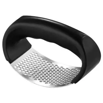 Пресс для чеснока из нержавеющей стали, ручной пресс для чеснока, мясорубка, кухонные аксессуары. чёрный