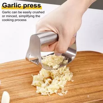 Пресс для чеснока из нержавеющей стали, коромысло с чистящей щеткой, пресс для чеснока, измельчитель, мясорубка, ручные инструменты для измельчения, кухонные гаджеты 3 Pcs