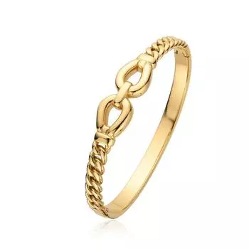 Stainless Steel Geometric Square Link Chain Cuff Bracelet Bamboo Desgin Crystal Bangle Serpentine Wave Jewelry for Women 18cm