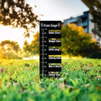 Измеритель травы из нержавеющей стали, линейка для измерения газона, нержавеющая, устойчивая к коррозии, портативная линейка для травы, обрезка растений