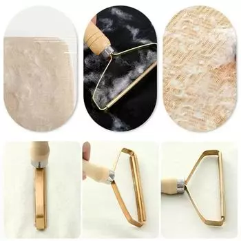 Stainless Steel Hair Remover Pet Hair Remover Manual Lint Roller Sofa Clothes Cleaning Lint Brush Lint Fabric Shaving Brush Tool