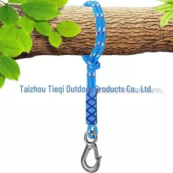 Stainless Steel Heavy-Duty Hook & Loop Hammock Chair Straps - Outdoor Swing & Yoga Suspension Ropes N/A