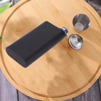 Stainless Steel Hip Flask 5oz Whisky Bottle Water Pot Pocket Flagon Outdoor серебряный