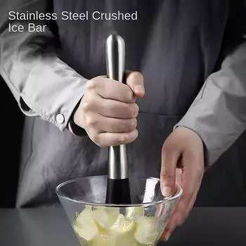 Stainless Steel Ice Cocktail Crushed Cocktail Popsicle Bar Tool Lemon Hammer Press Mash Juice Stick Popsicle Smash Batter