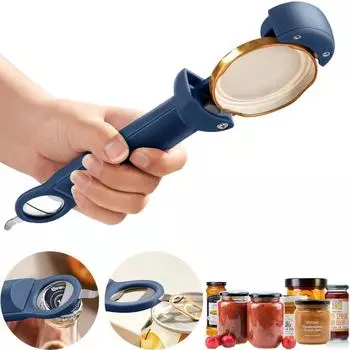 Stainless steel jar opener - multi-functional kitchen tool for the elderly, hand weakness and relief