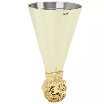 Stainless Steel Jigger Japanese Style Bar Bartending Measuring Ounce Cup Tool for Home Type 1 L