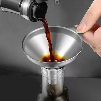 Stainless Steel Kitchen Funnels Set Food Grade Metal Funnels For Filling Bottles Small Funnels For Essential Oil Spices 2