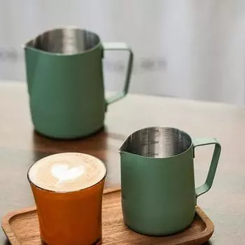 Кухонная чашка для молока из нержавеющей стали, кувшин для вспенивания кофе, латте, кружка, кувшины для вспенивания, пенопластовые художественные кружки 350/600 мл, кружки для пропаривания KXRE 350ml