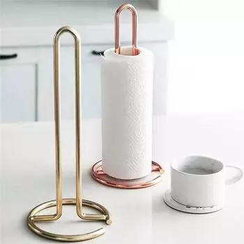 Stainless Steel Kitchen Roll Paper Towel Holder Bathroom Tissue Stand Dining Table Vertical Napkins Rack Kitchen Storage Shelf чёрный