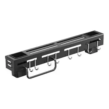 Stainless Steel Knife Holder Wall Mounted Multifunctional Kitchen Shovel Spoon Cookware Rag Storage Rack