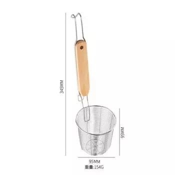 Stainless Steel Large Colander French Fries Pasta Basket Hot Pot Skimmer Strainer Drainer Oil Filter Home Cooking Utensils