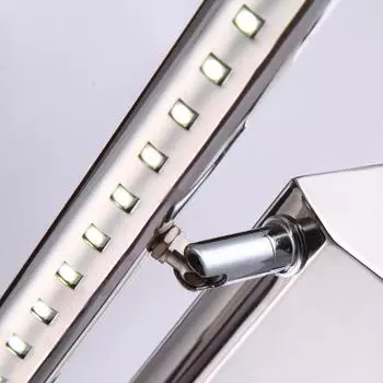 Stainless Steel LED Mirror Front Light Anti Fog Wall Light Mirror Cabinet European Style Makeup Light Minimalist Modern Mirror Cool White(5500-7000K)