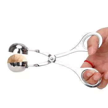 Stainless Steel Meatball Mold Tool Silver Meatball Maker Stuffed Meat Ball Machine DIY Fish Meat Ball Maker Kitchen Accessories серебряный