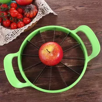 Stainless Steel Melon Cutter Large Size Fruit Cutting Tool Multifunction Divider Peeler Cantaloupe зелёный