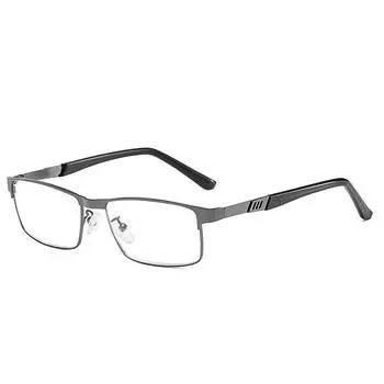 Stainless Steel Men Business Reading Glasses for Reader Mens Presbyopia Optical Eyeglasses +1.0 1.5 2.0 2.5 3.0 3.5 4.0