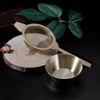 Сетчатый заварник из нержавеющей стали, металлический фильтр для чашки, фильтр для листьев с ручкой, кухонный инструмент серебряный