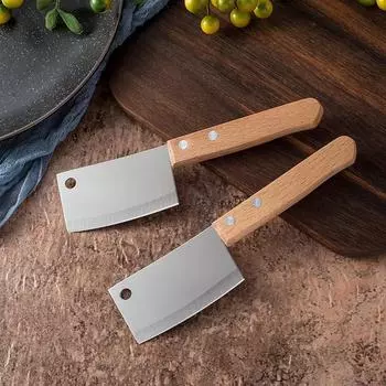 Stainless Steel Mini Kitchen Knife Meat Cleaver Fish Sushi Knife Fruit Vegetables Peeler Outdoor Camping Portable Knife