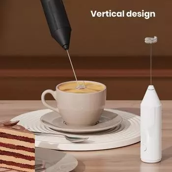 Stainless Steel Mixer Stainless Steel Hand Mixer Milk Frother for Efficient Whipping Frothing Electric Drink Mixer for Lattes