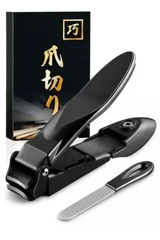 stainless steel nail nail no chipping and easy Stylish unisex nail clippers with premium nail file included High-quality Japanese-made clippers.
