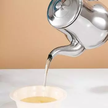 Stainless steel oil pot cooking oil storage jar household oil bottle with leakage net kitchen accessories sauce vinegar pot