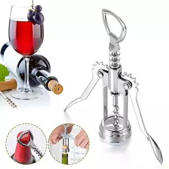 Нержавеющая сталь вечерние кухонные принадлежности открывалка для бутылок вина штопор красное вино свадебный подарок чёрный