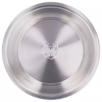 Stainless Steel Plate 304 Food Grade Material Stainless Steel Rounded Deepen Dish for 18cm/7in