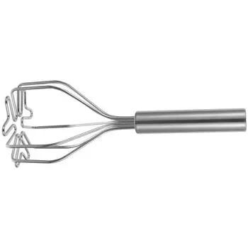 Картофелемялка из нержавеющей стали с силиконовой ручкой Кухонный инструмент для картофельного пюре Картофелемялка Кухонный инструмент Еще серебряный