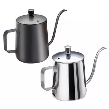 Stainless Steel Pour-over Coffee Maker Hand-brewed Coffee Pot Hanging Rar Household Long-Spout Fine Mouth Kettle Drip Kettle