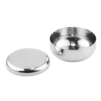 Stainless Steel Rice Bowl For Home, Kitchen, Party, Outdoor Camping, Hiking, Picnic BBQ Traditional Bowl With Lid 8.5cm