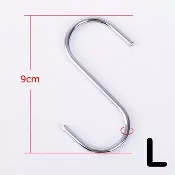 Stainless Steel S-Shape Hook Multi-function Kitchen Bedroom Railing S Hanger Hook Clasp Holder Hooks Hanging Clothes Rack 30 PCS