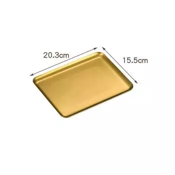 Stainless Steel Shallow Baking Pastry Tray Fruit Sancks Food Storage Plates Non-Stick Dishes Cake Pan Cookware For Kitchen