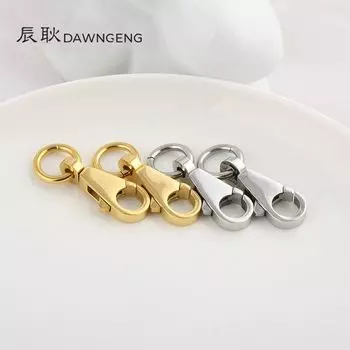 Stainless Steel Shoulder Strap Buckle Hand-Polished Luggage Accessories mini: white steel color (1)
