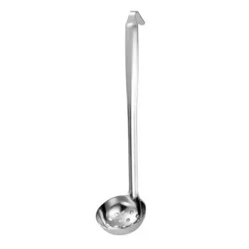 Stainless Steel Soup Ladle Rust-proof Serving Spoon Kitchen Utensils Colander Wine Slotted Spoon