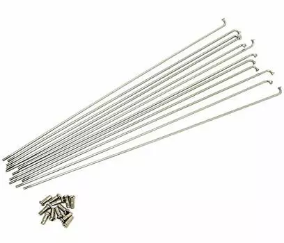 спицы из нержавеющей стали с латунными ниппелями x GRK#12 (12 шт.) (#12 169мм)