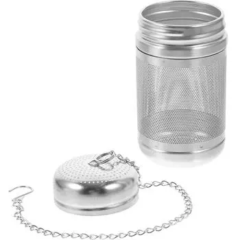 Stainless Steel Stew Cage Strainer Loose Tea Mesh Filter Coffee Portable Infuser Spice 316 Ball Reusable Travel 9.5X5CM