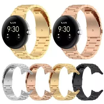Stainless Steel Strap Replacement Watch Bands Bracelet Adjustable Watchband Bracelet Strap for Google Pixel Watch 3 41mm 45mm 41mm серебряный