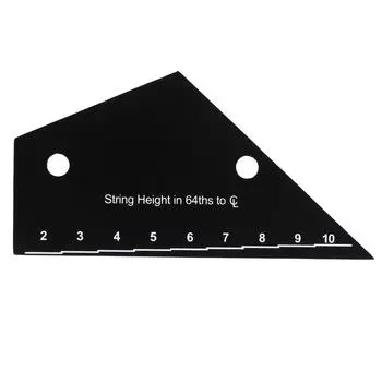 Stainless Steel String Height Ruler Fret Rocker Fret Leveling Guide Guitar Fret Leveling Ruler for Guitar Leveling Luthier Tool