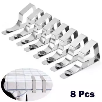 Stainless Steel Table Cloth Clips Holder Clamps Wedding Picnic Party Supplies