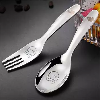 Stainless Steel Tableware Shorter Handle 316 Steel Childrens Forks And Spoons Are Better Than 304 Stainless Steel Tableware