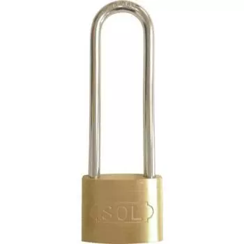 Stainless steel temple length same lock SOL-HARD №2500 lock, 45mm,